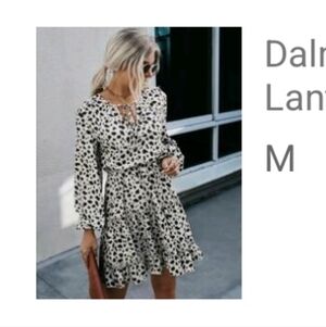 Dalmation Print Dress